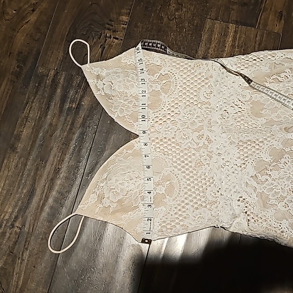 STUNNING CHRISTINA WU PRIVATE TAN/LACE  FITTED WEDDING DRESS 18143 - Picture 7 of 16